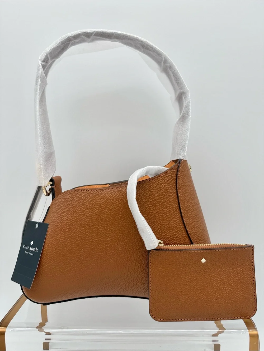 Kate Spade 454 Sculpted Shoulder Bag Warm Gingerbread